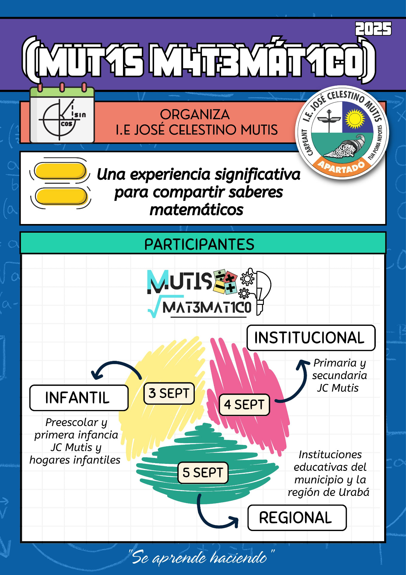 Cartel oficial Mutis Matemático 2025